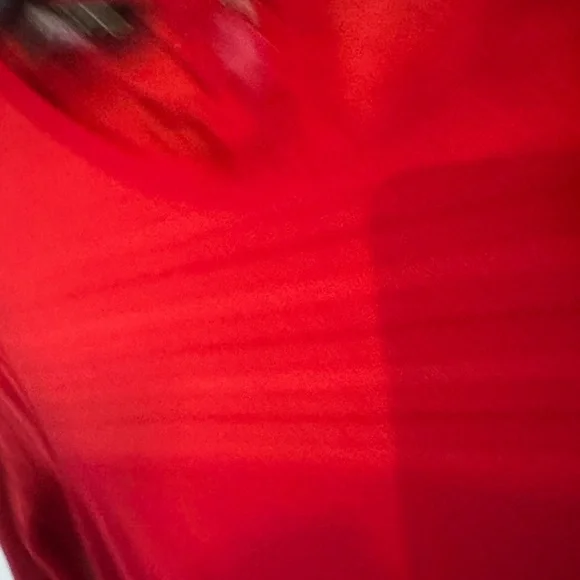 Bebe mesh Elegant Red Long Sleeve Dress Small - Picture 8 of 10